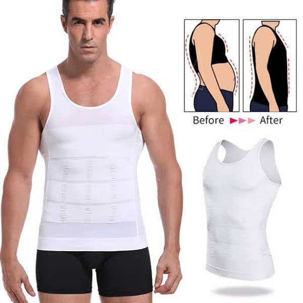 [BODY SHAPER) “Slim N Lift Slimming Vest”(White , Black) M, L, XL, XxL 6