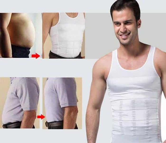 [BODY SHAPER) “Slim N Lift Slimming Vest”(White , Black) M, L, XL, XxL 7
