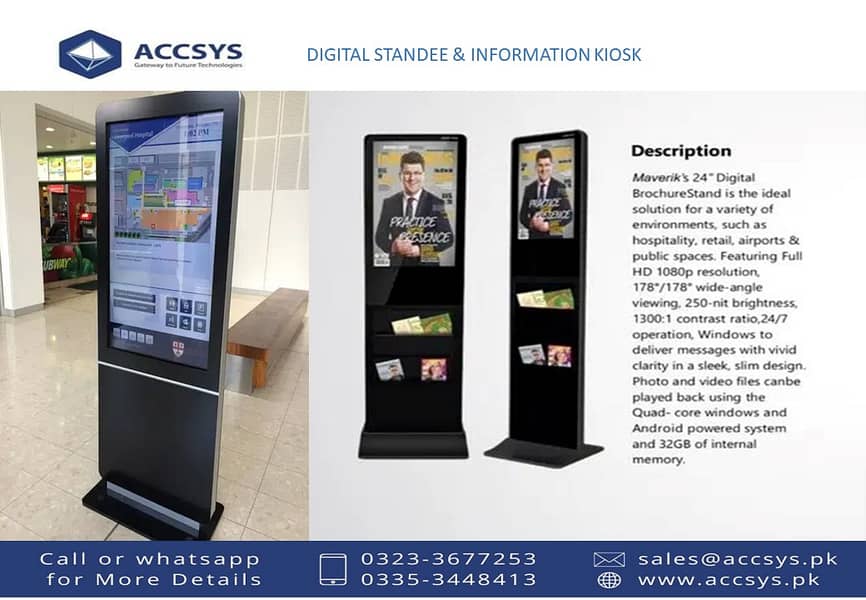 Digital Kiosk  Interactive Signage digital Standee Panel 03233677253 1