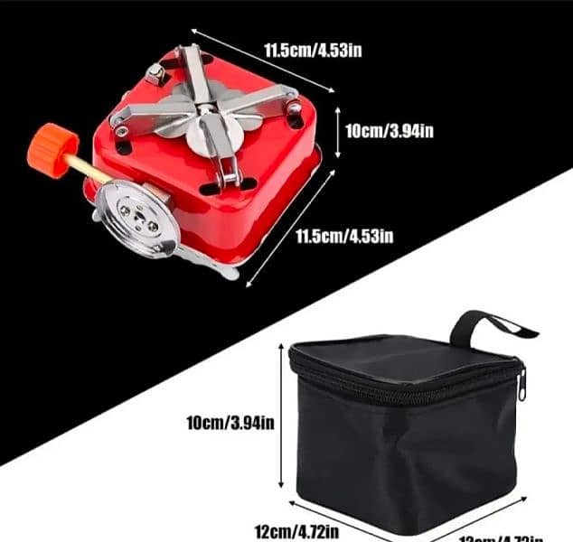 Portable stove for kitchen, travel camping - 0,3,2,1,4,2,4,0,8,8,1 2