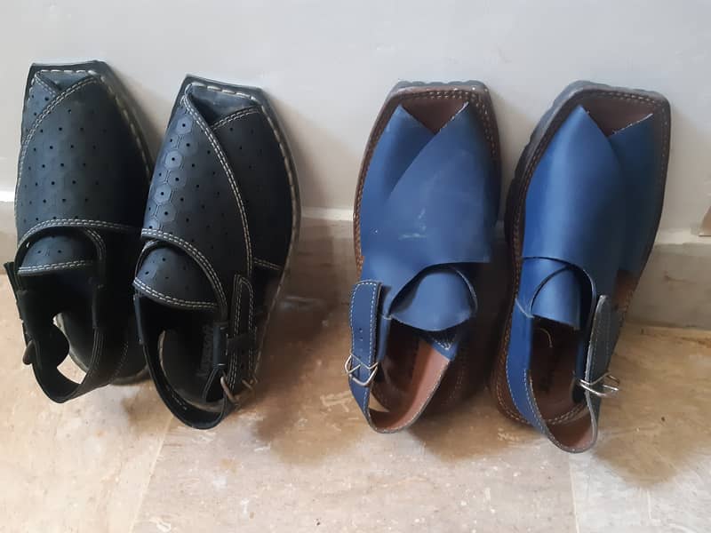 Shoes long leather And 2 Pair of Pishaweri sandal all in 2500 6