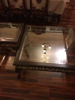 3 carvin table glass top best condition polish