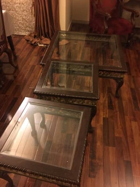 3 carvin table glass top best condition polish 1