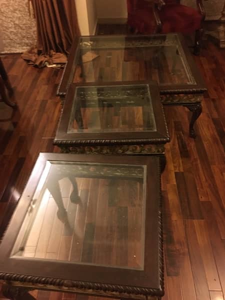 3 carvin table glass top best condition polish 2