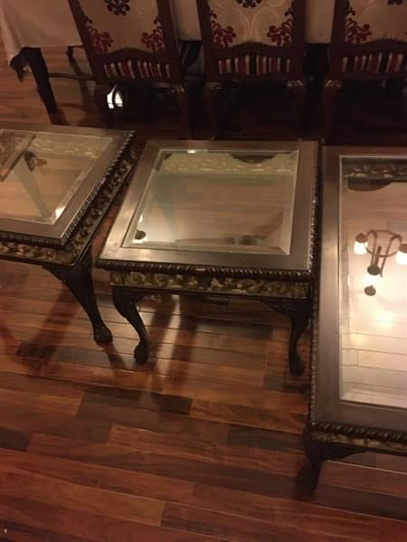 3 carvin table glass top best condition polish 3