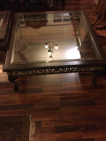 3 carvin table glass top best condition polish 7