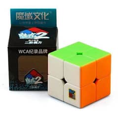 cube 2 by 2 Stickerless Smooth and Fast cube best quality cube 0