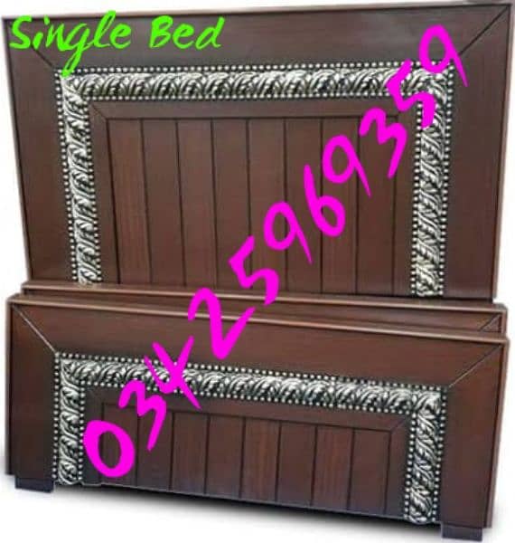 single bed double bed solid wood desgn dressing sofa home cafe hostel 2