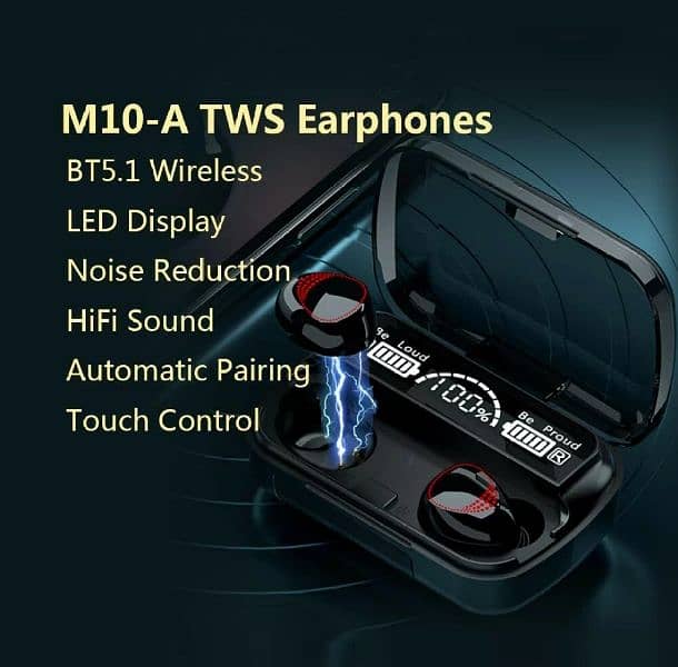 1400 M10 Earbuds Original With power pank 2000 mh 4