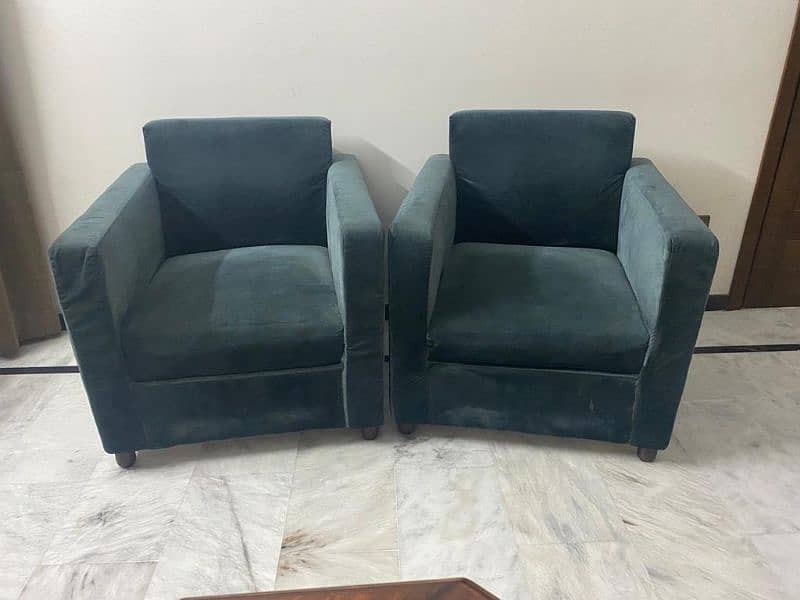 seagreen sweat leather sofa chair 1