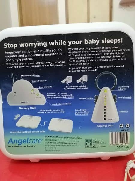 Angelcare Baby Monitor \ Sound and Movement Monitor, Imported 1