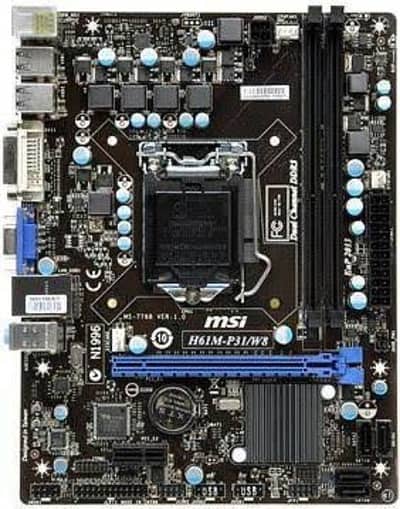 intel xeon e3 1240 v2 processor + msi h61 motherboard + 16gb ram