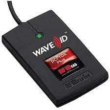 CARD READER RFIDEAS, WAVE ID PLUS WALL MOUNT BLACK USB READER 6 FT. 2