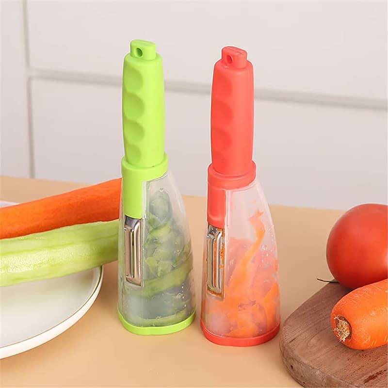 Storage Tube Peeler, Multifunctional Vegetables and Fruits Peeler 1