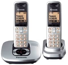 Panasonic Cordless 2 Handset With Intercom Ptcl , Landline Phone set