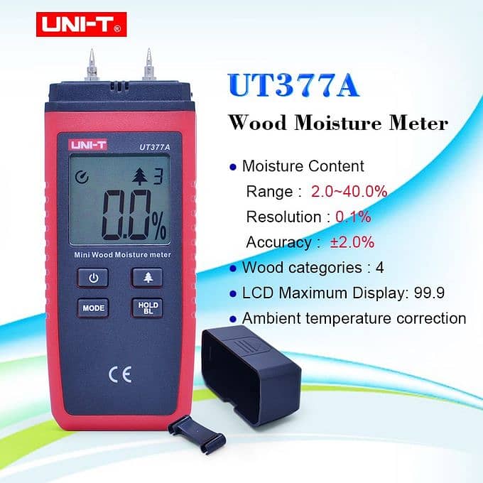 UT377A UNI-T Digital Wood Moisture Meter 0