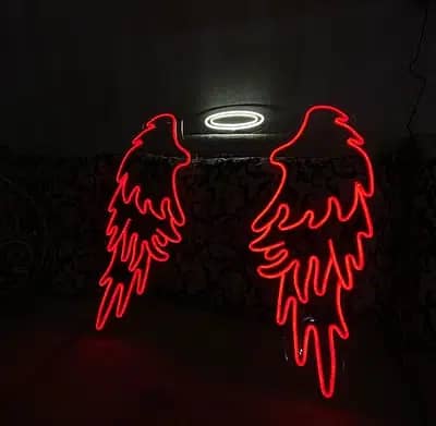 Neon Lights / Neon signs / Neon selfie walls / wings Neons /neon signs 6