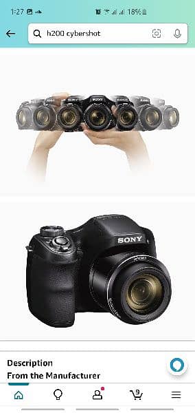 sony h200 20.1mp , fixed lens , dslr software 3