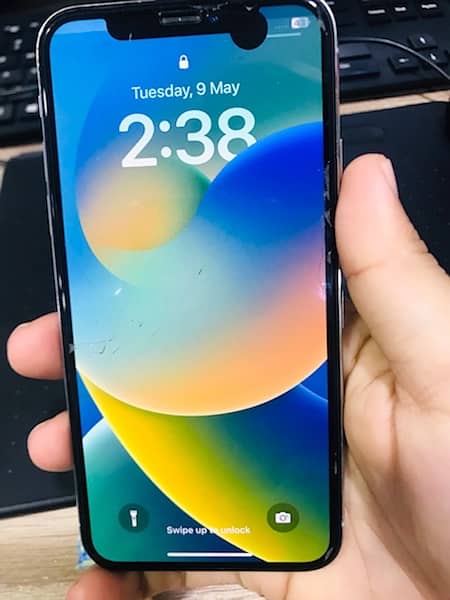 i phone x pta approved 256 gb condition 10,10 0