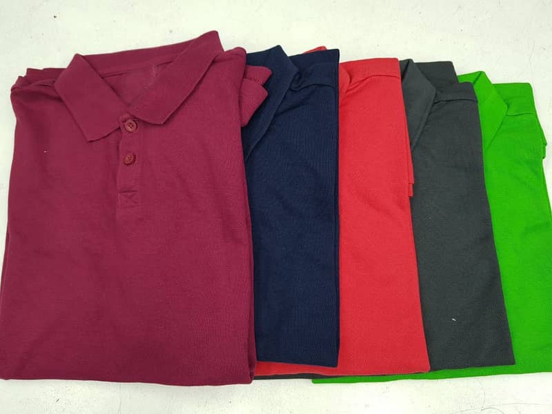 Plain Polo T Shirts 1