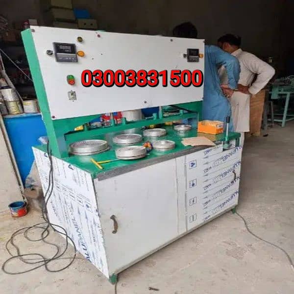 HIGH SPEED Paper Plates Making Machines with 4 Dies, Disposable Plates 5