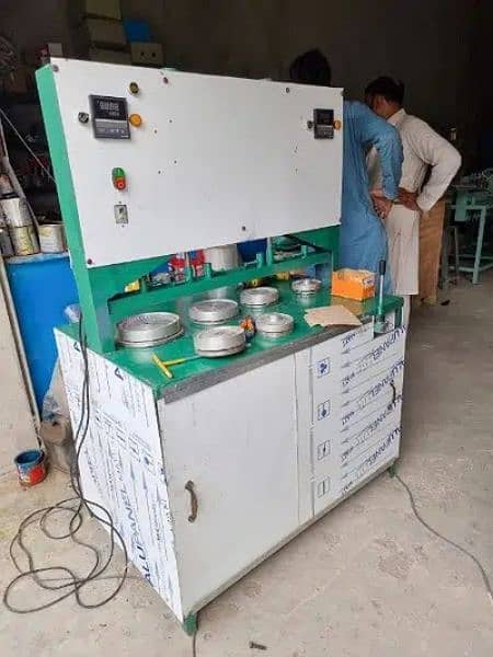 HIGH SPEED Paper Plates Making Machines with 4 Dies, Disposable Plates 14