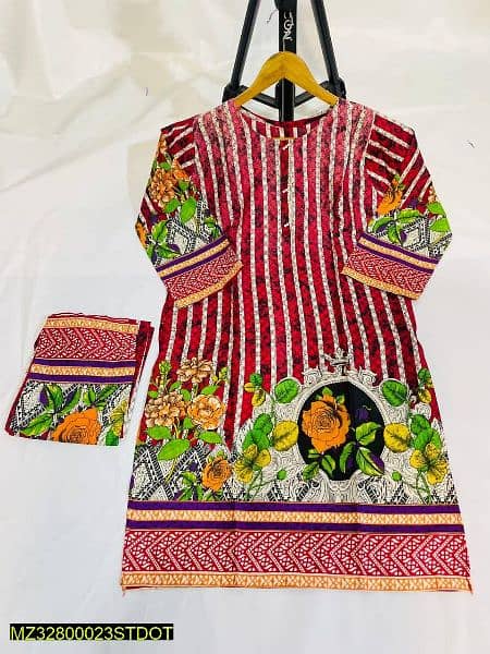 2 piece stitched dresses lawn fabric 1
