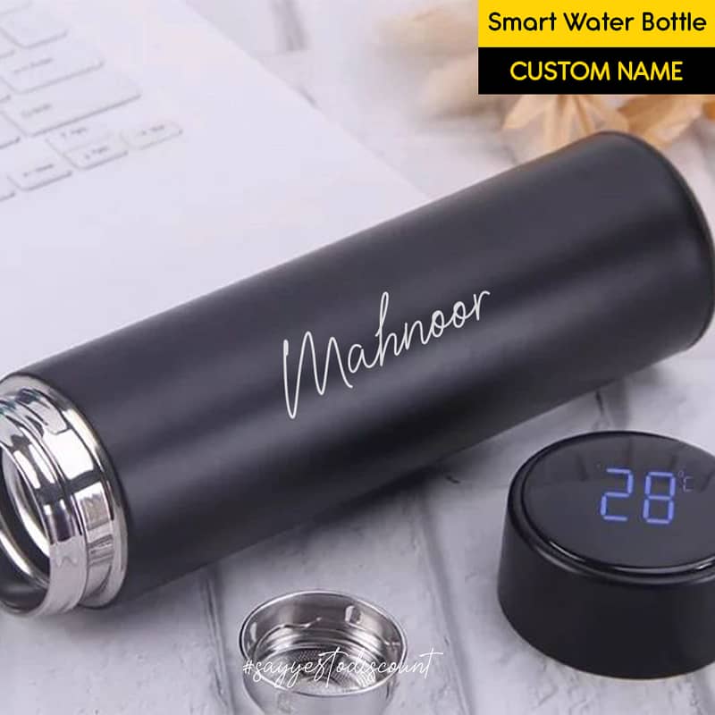 Name Customize Smart Water Bottle 0