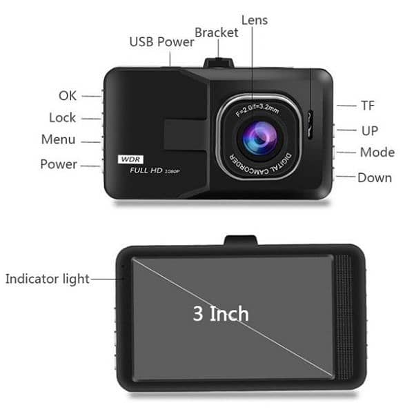 Dash cam Car security Cam Motion Detection 1080P FHD DVR  Camera 7