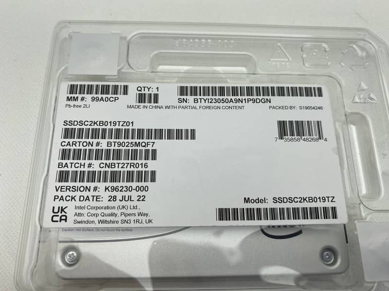 ENTERPRISES CLASS HARD DRIVES & SSD (INTEL , SEAGATE , TOSHIBA) 1