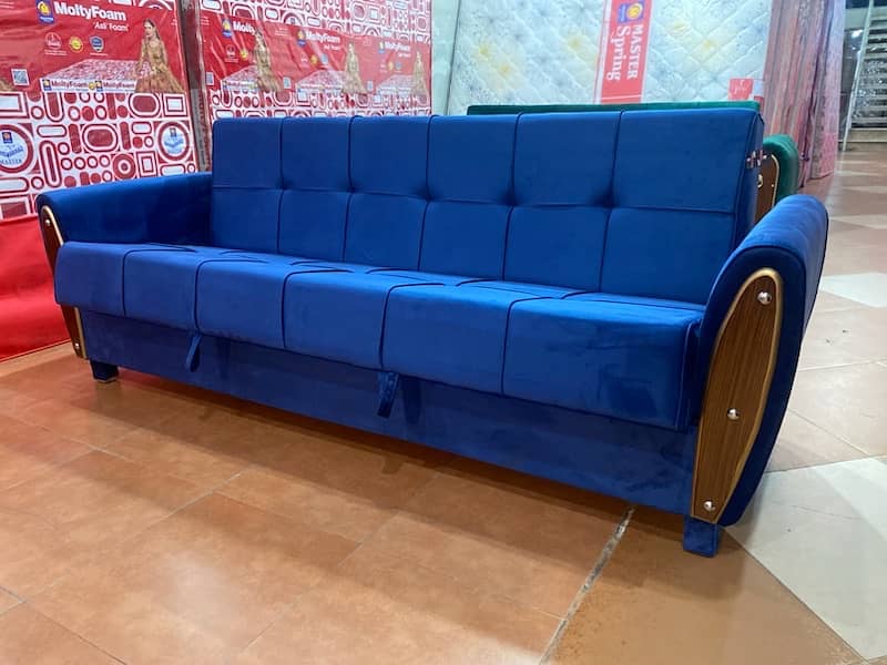 sofa cum bed (2in1)(sofa+bed)(Molty foam)(10 years warranty ) 9