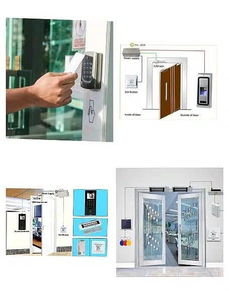 Zkteco Biometric Attendance machine Access Control cctv intercom 1