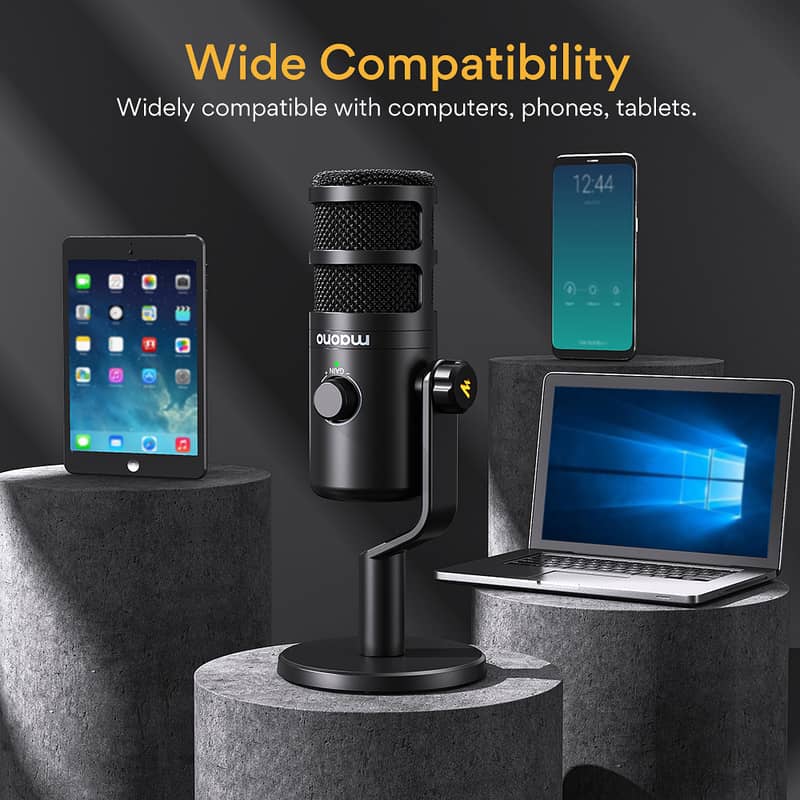 Maono Dynamic Podcasting Microphone,Vlog recording,voiceover youtubMic 3