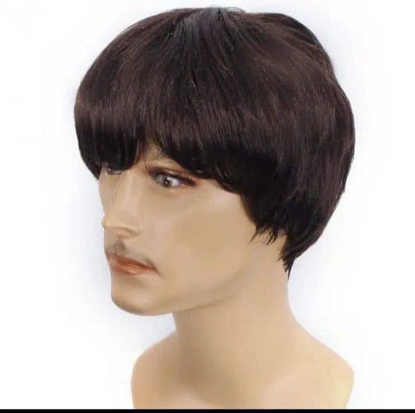 hair man wig Cap Wig Hair For men and extension 1