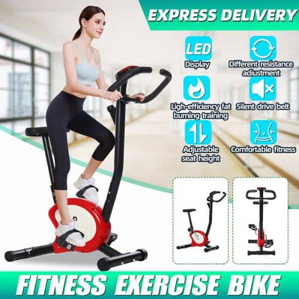 Foldable Exercise Bike, Cardio Workout Indoor Cycling 03020062817 0