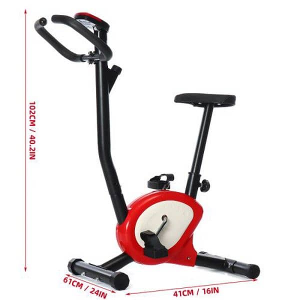 Foldable Exercise Bike, Cardio Workout Indoor Cycling 03020062817 1