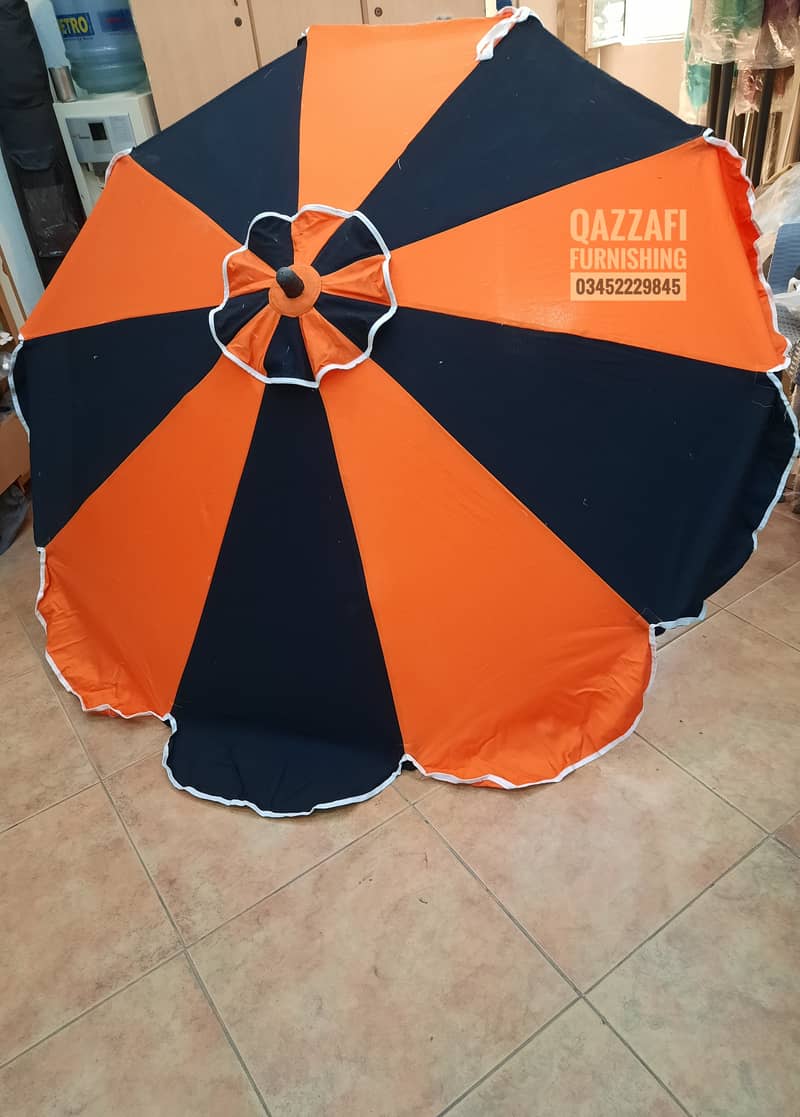 Guard umbrella branding umbrella logo design on umbrella shade canopy 1