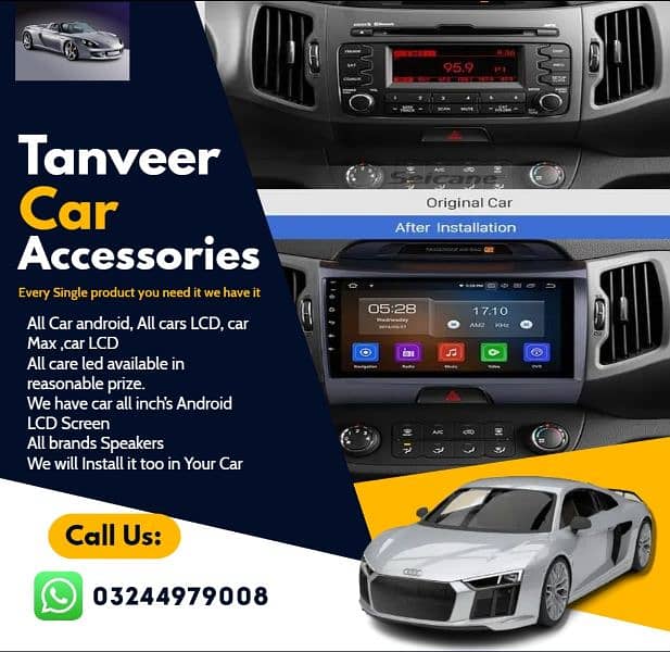 All Car Android LCD/Woofer/Amp/Speakers /Car Android LCD/Android  LCD 0