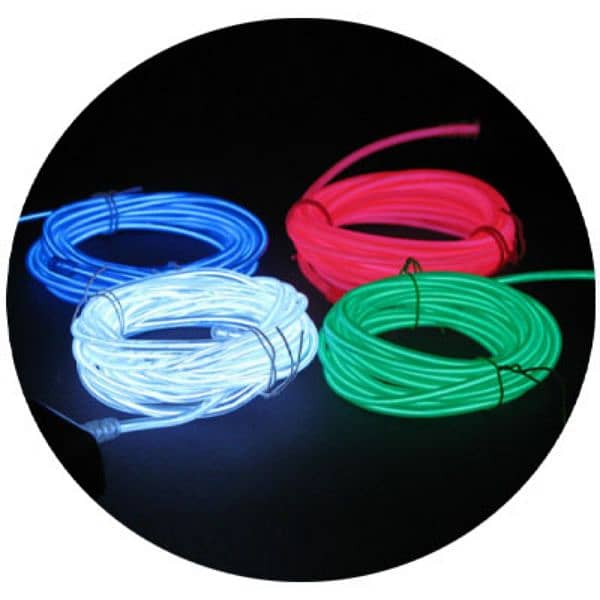 EL Glow Wire for Interior / Dashboard LED Light 2Meters (6ft) - Blue 0