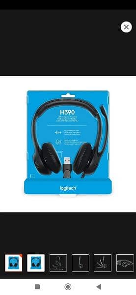 Logitech H390 USB Headset with Noise Cancelling Mice 1