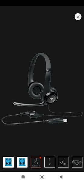 Logitech H390 USB Headset with Noise Cancelling Mice 7
