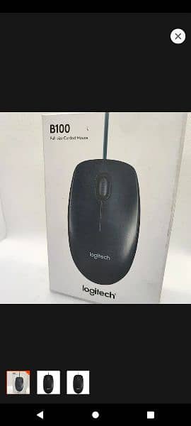 Logitech B100 USB Optical Mouse "Reduced Price" 1