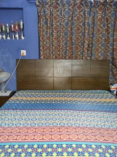 Ash wood double bed