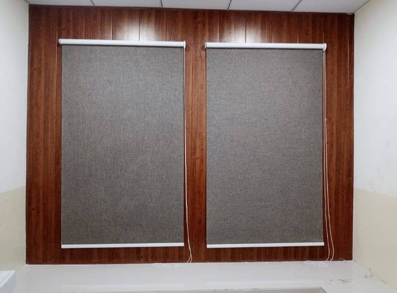 False Ceiling Window Blind wallpaper Wooden floor Glass pvc wall sheet 1