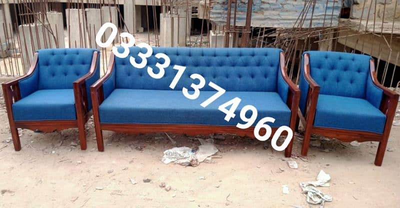 5 seeter sofa set pure sheesham wood frame 10year's warranty moltyfoam 1