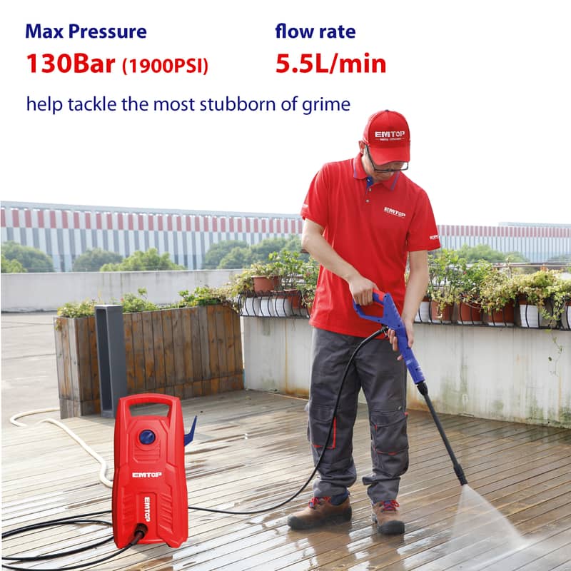 Waterproof High Pressure Car Washer - 130 Bar - 1900 psi 11