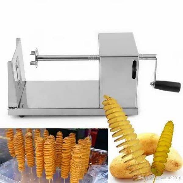 Manual Tornado Potato Slicer Spiral Potato Cutter 03020062817 3