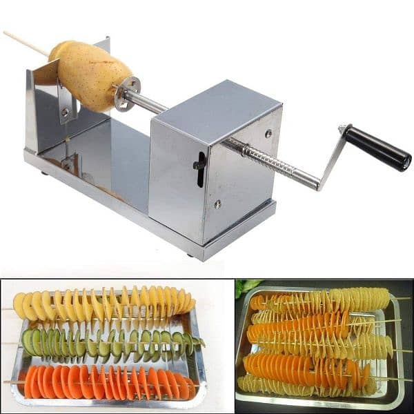 Manual Tornado Potato Slicer Spiral Potato Cutter 03020062817 5