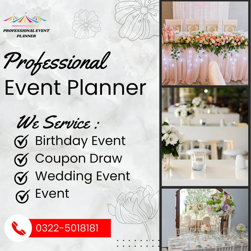 Professional Event Planner for Birthday Parties and Corporate Events 0