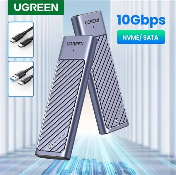 UGREEN USB 3.2 Gen2 M2 SSD Case M. 2 NVMe SATA SSD Enclosure External 5